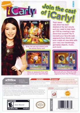 iCarly box cover back